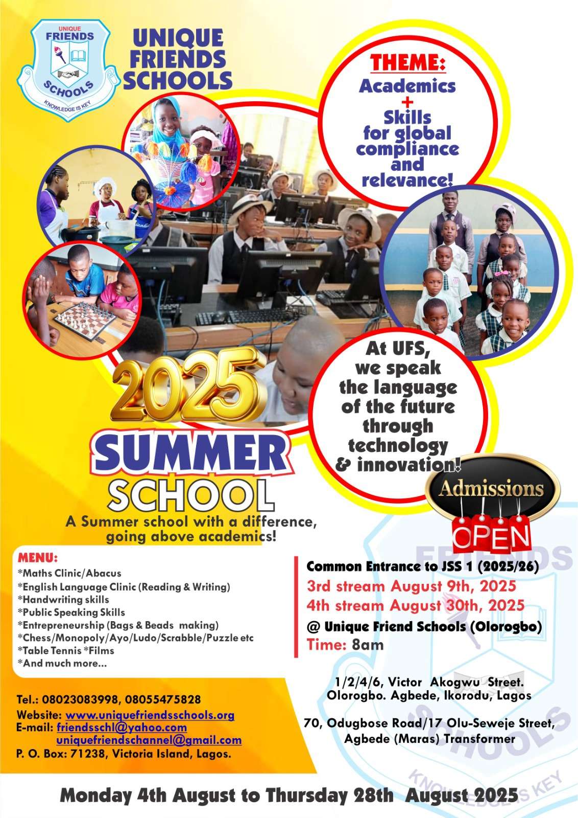 2025 SUMMER SCHOOL
